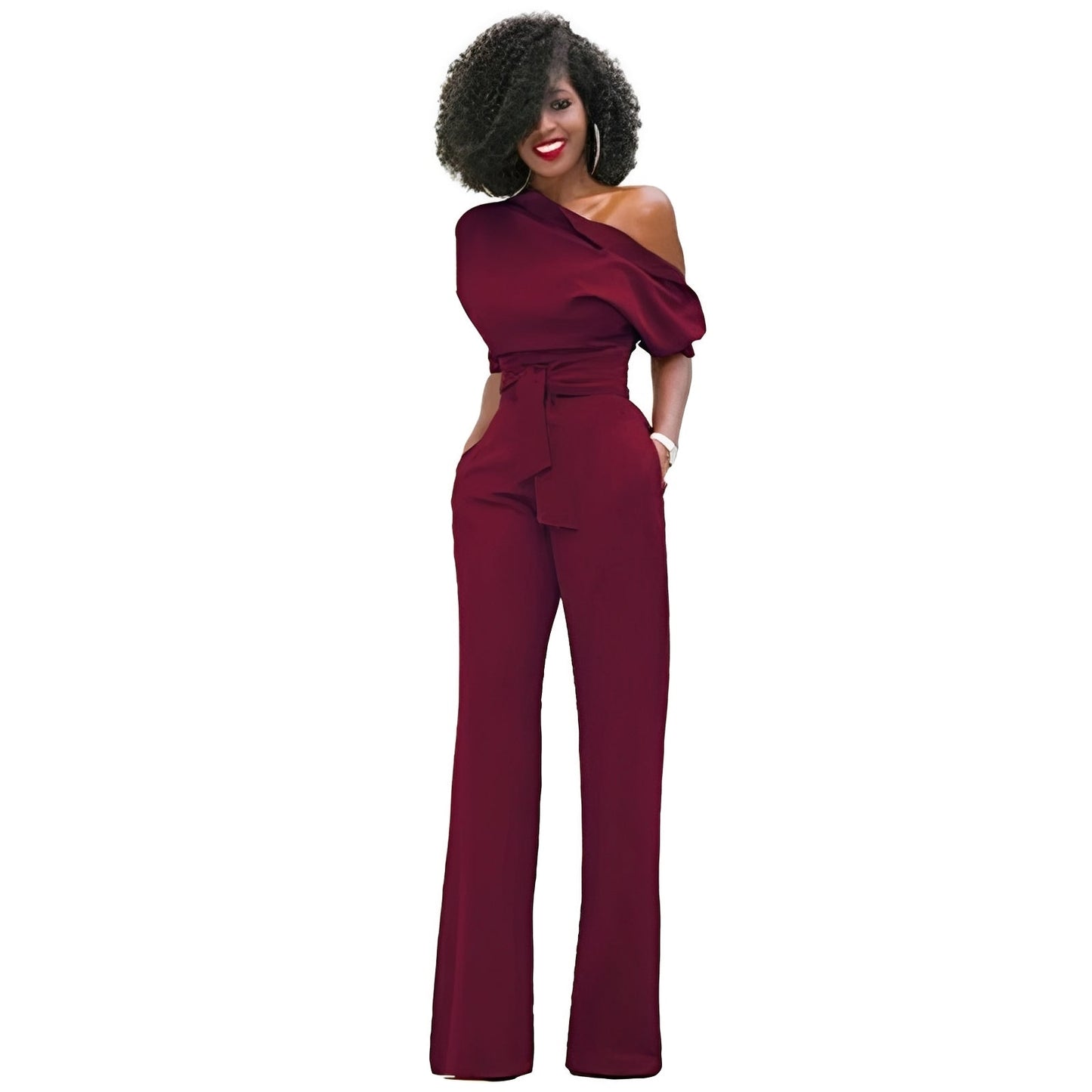 Marie - Elegant strapless jumpsuit for women