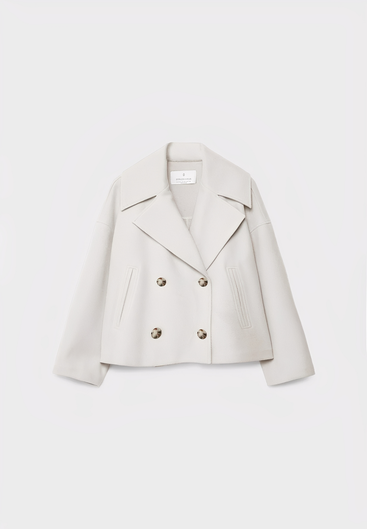 Claire – Veste Croisée Courte Élégante