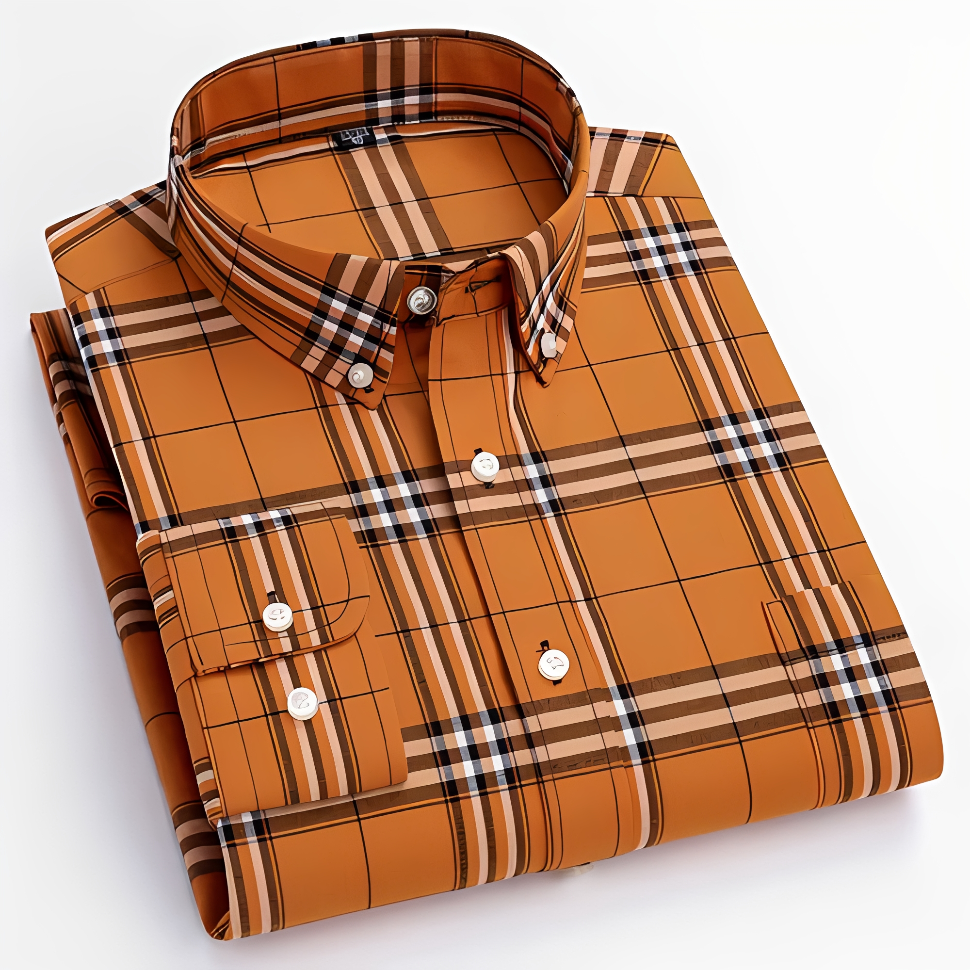 Aldrine - Chemise décontractée à manches longues pour homme