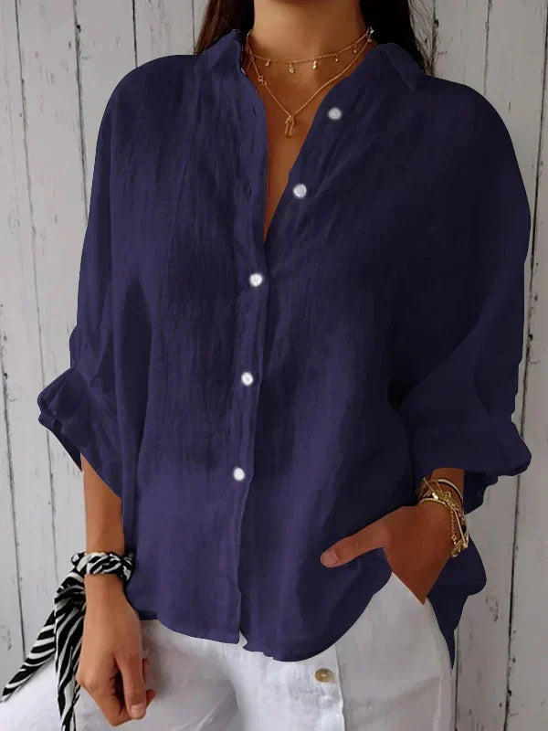 Marion - Chemise Élégante Intemporelle avec Boutons Femme