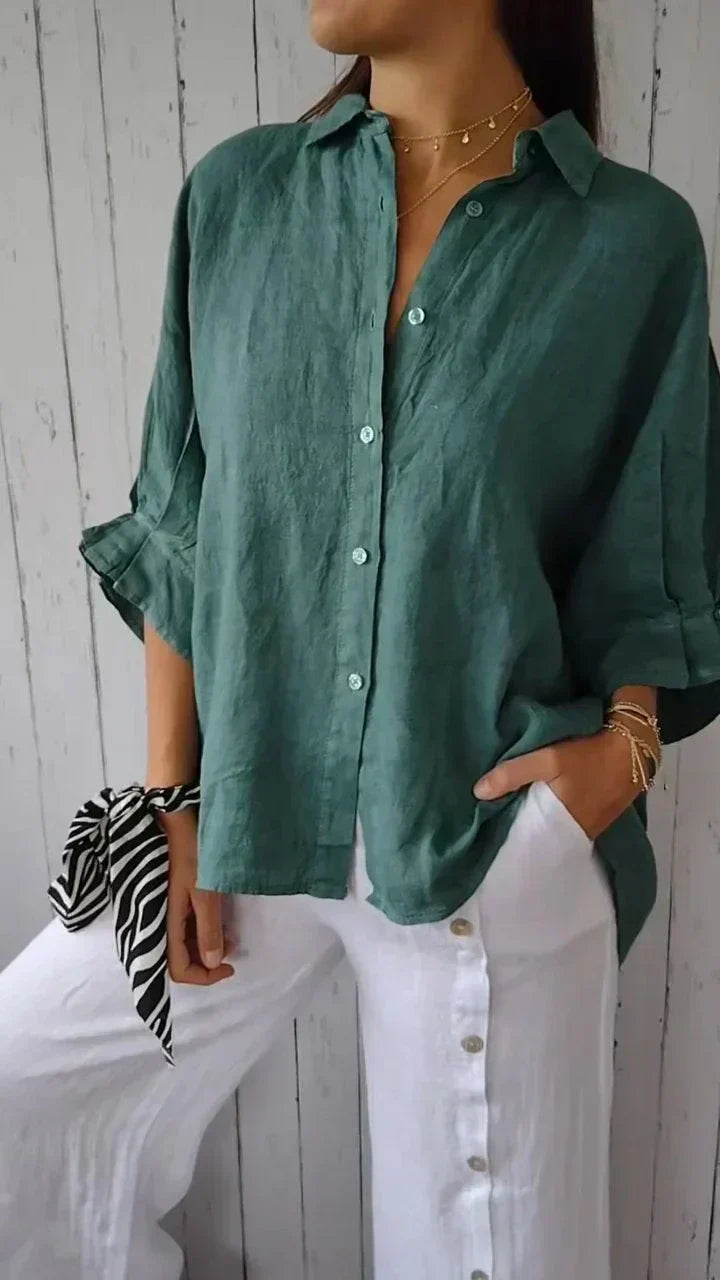 Marion - Chemise Élégante Intemporelle avec Boutons Femme