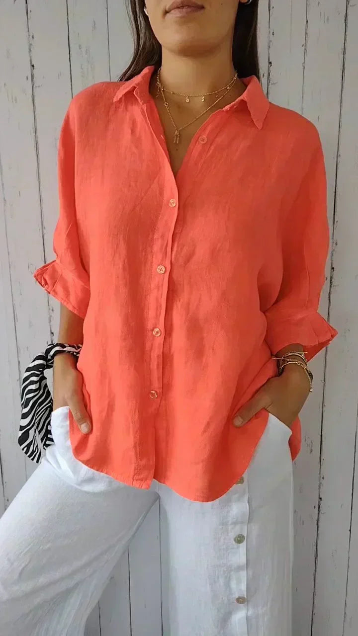 Marion - Chemise Élégante Intemporelle avec Boutons Femme