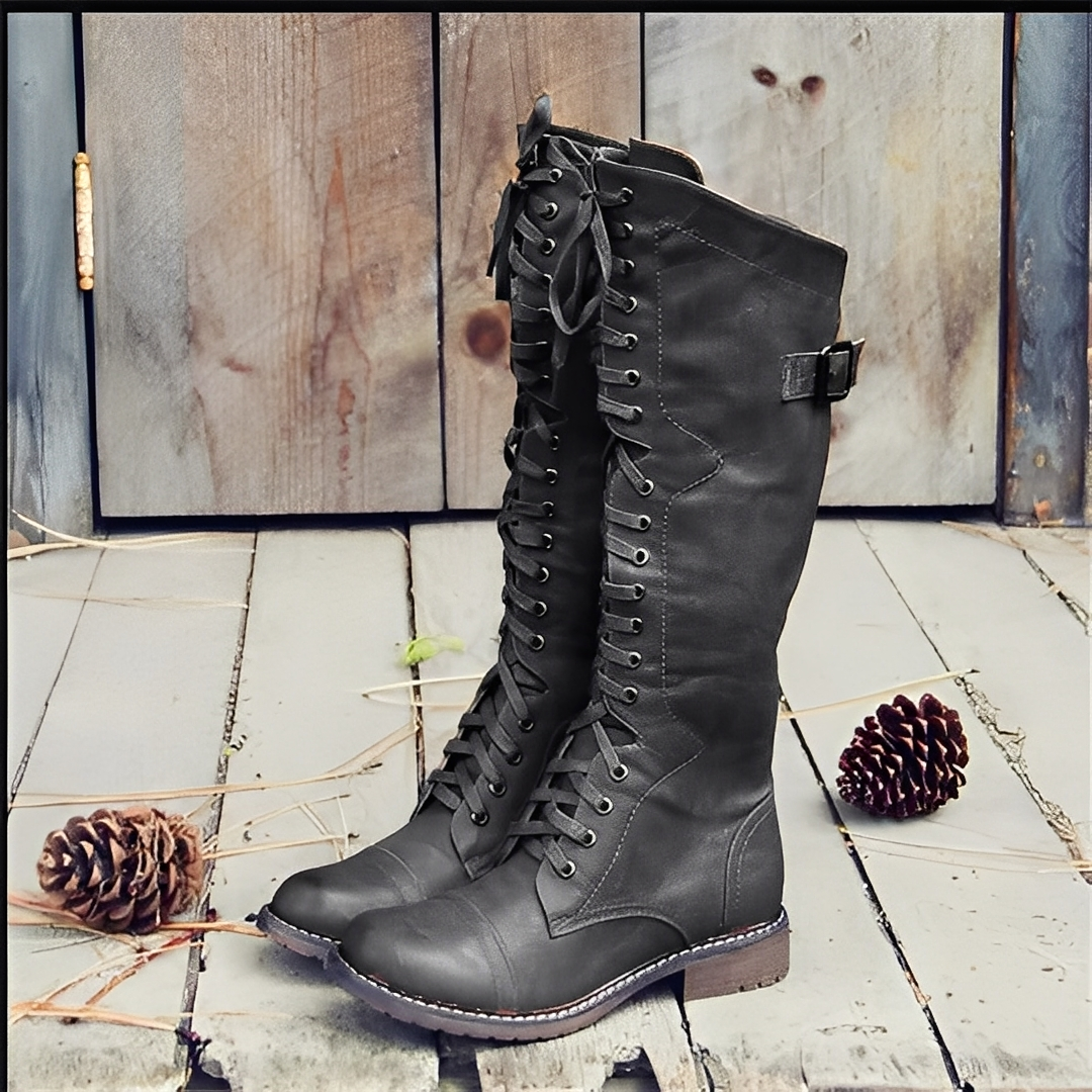 Désirée - Élégantes bottines montantes à lacets pour femmes