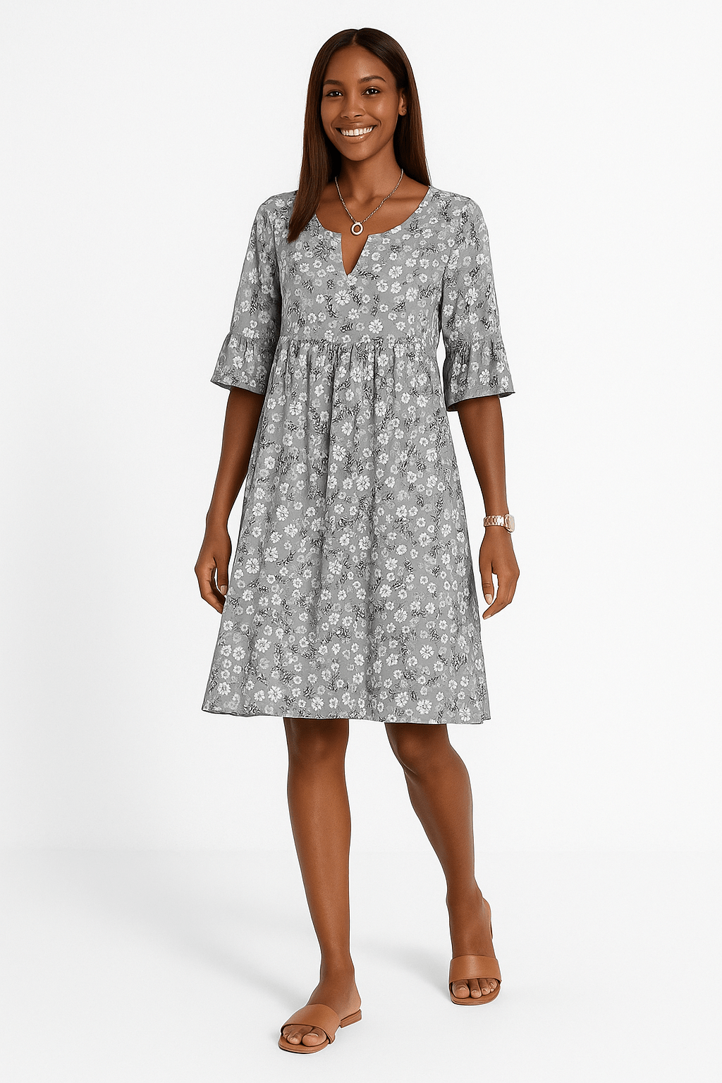 Annalena – Robe fleurie en style féminin