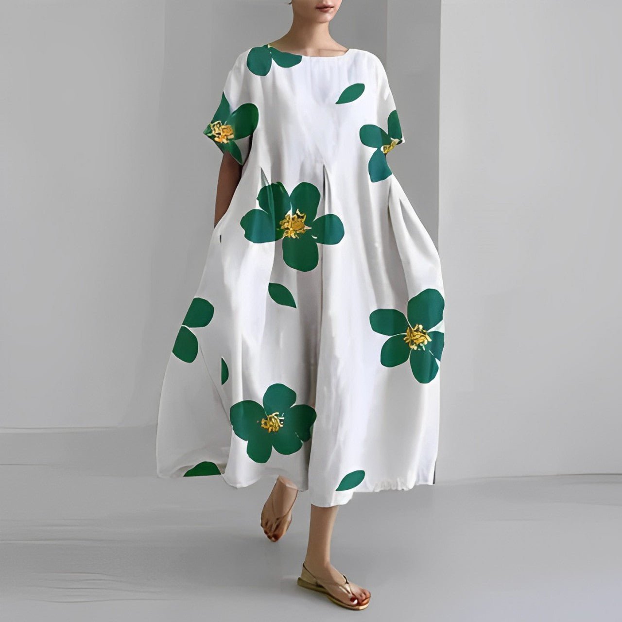 Naomi - Robe longue boho avec fleurs pour le printemps