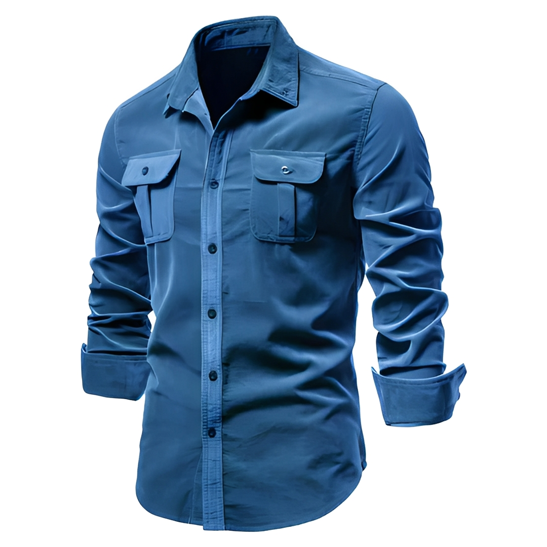 Blake - Chemise décontractée à manches longues pour homme