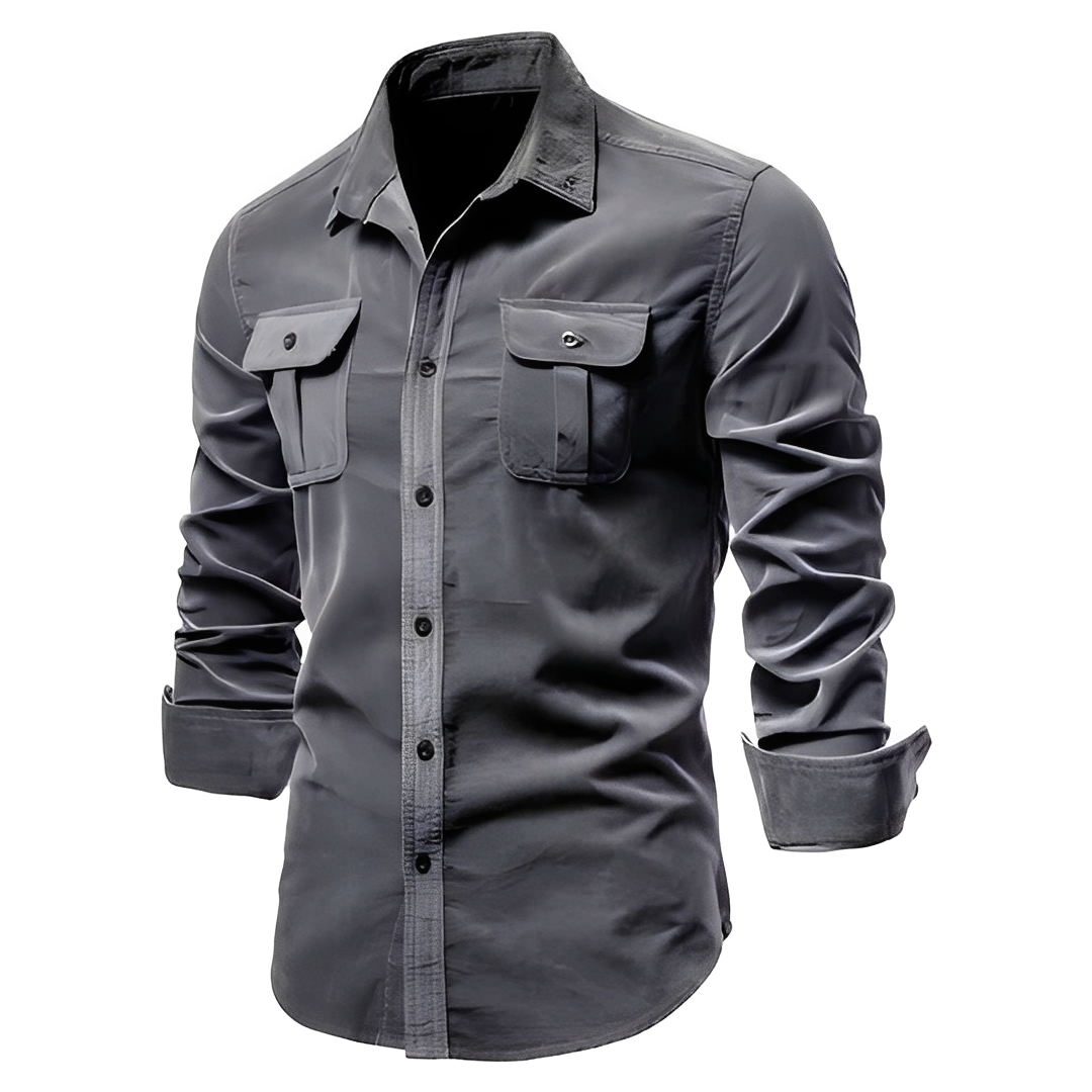 Blake - Chemise décontractée à manches longues pour homme