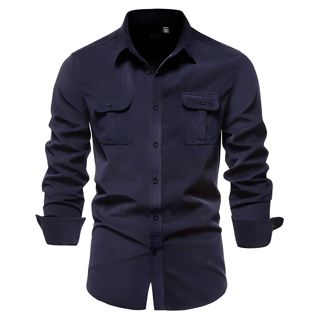 Blake - Chemise décontractée à manches longues pour homme
