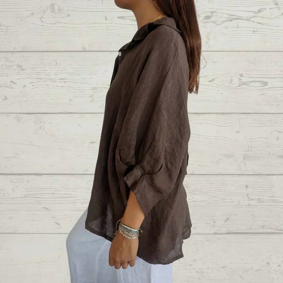 Marion - Chemise Élégante Intemporelle avec Boutons Femme