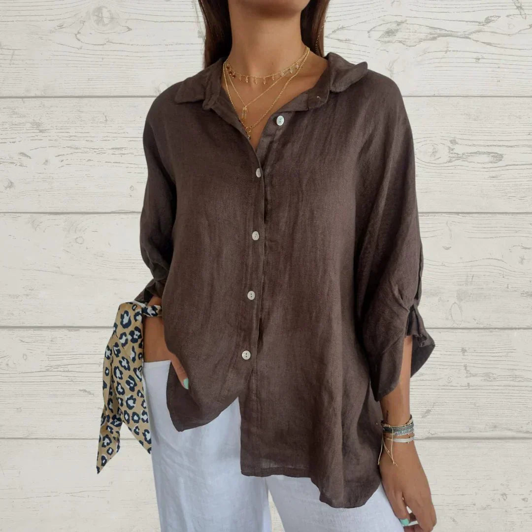 Marion - Chemise Élégante Intemporelle avec Boutons Femme