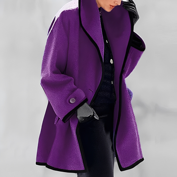 Jacky - Élégant manteau en laine pour femme