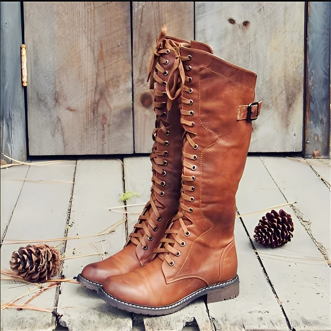 Désirée - Élégantes bottines montantes à lacets pour femmes