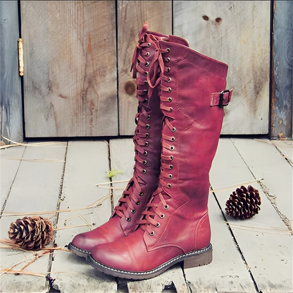 Désirée - Élégantes bottines montantes à lacets pour femmes