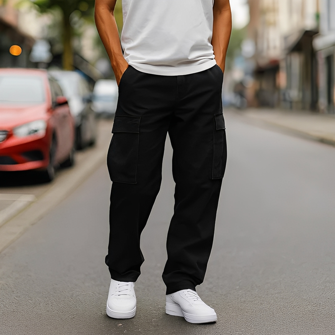 Hildo - Pantalon cargo décontracté pour homme