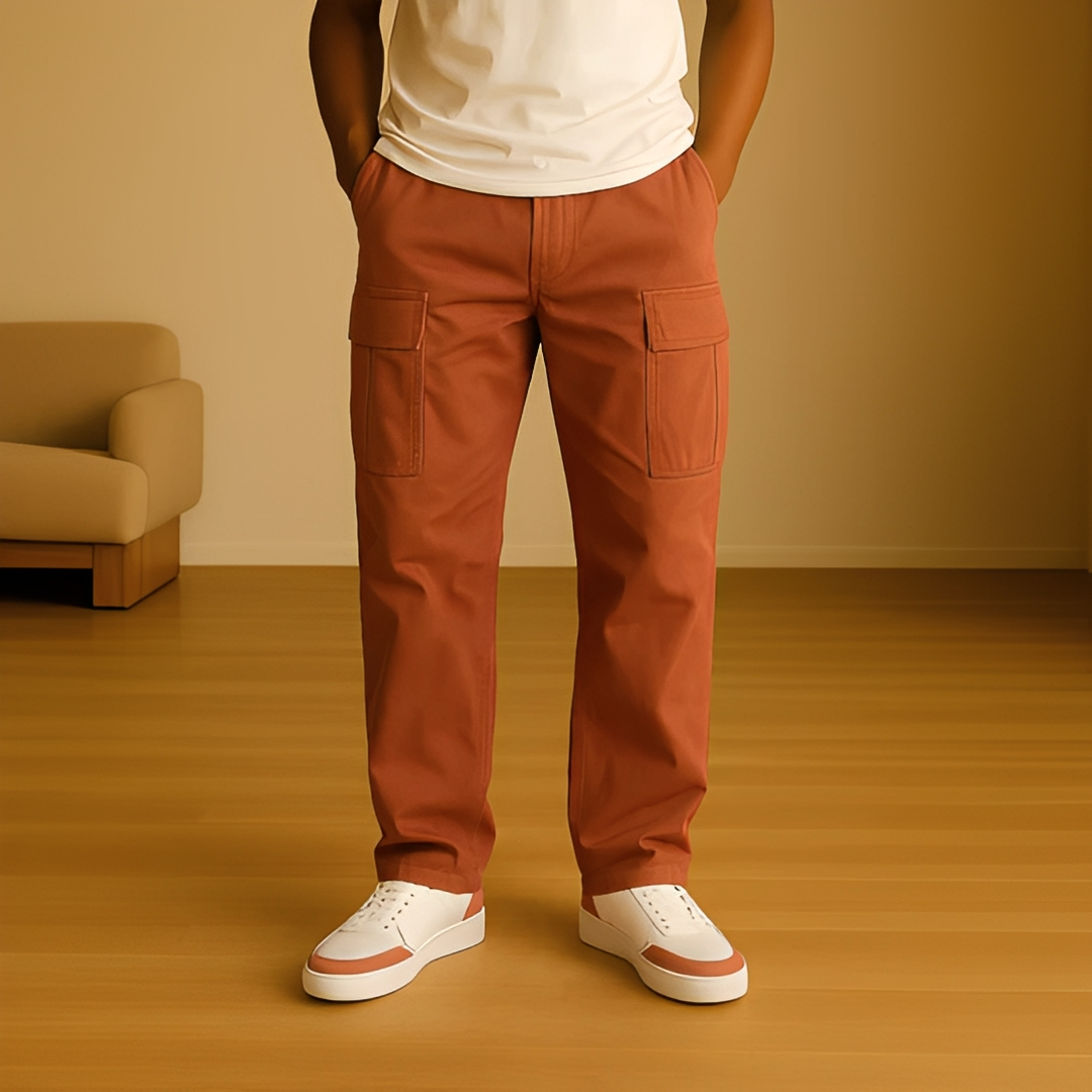 Hildo - Pantalon cargo décontracté pour homme