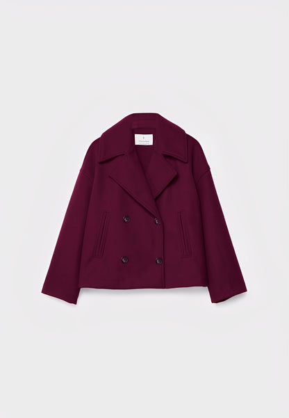 Claire – Veste Croisée Courte Élégante