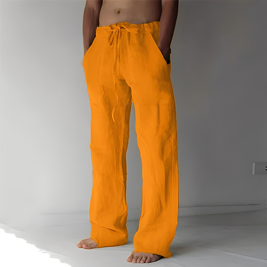 Arthur – Pantalon Baggy en Lin pour Homme