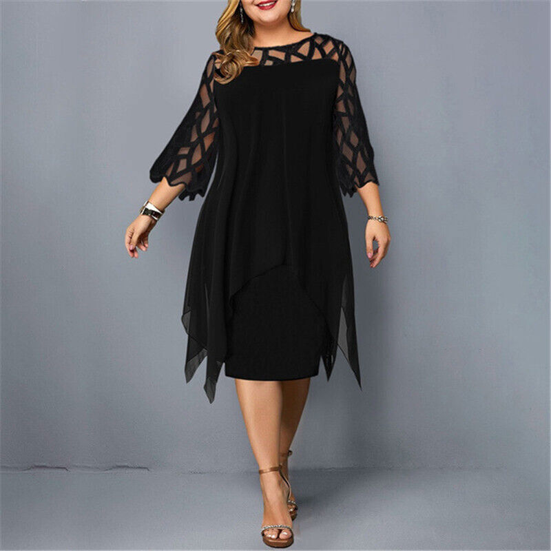 Annika – Robe avec manches découpées et coupe féminine