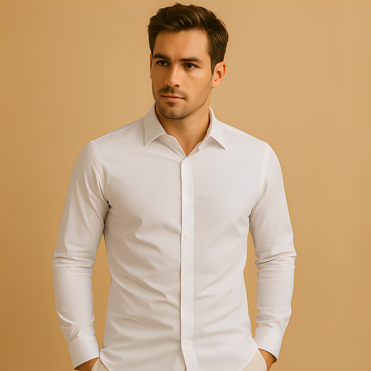 Alekto - Chemise ajustée et simple pour hommes
