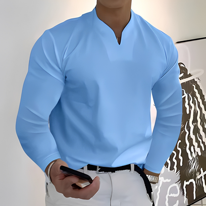 Karlo - Chemise tendance à manches longues pour homme