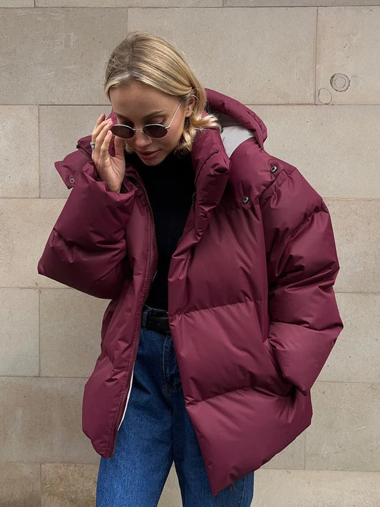 Jana – Veste courte rembourrée avec capuche