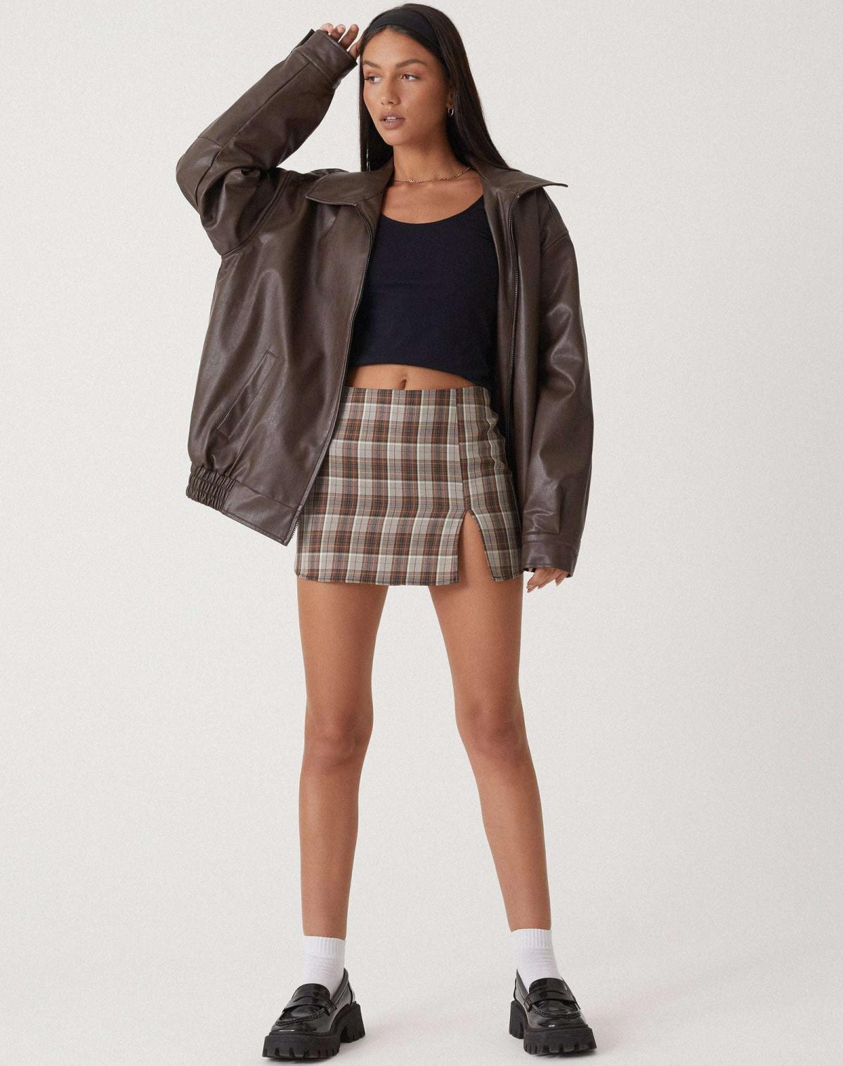 Ariane – Veste en cuir oversize pour femmes