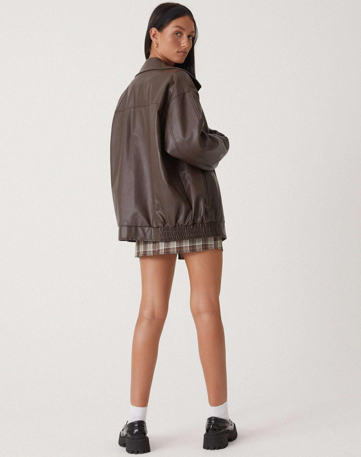 Ariane – Veste en cuir oversize pour femmes