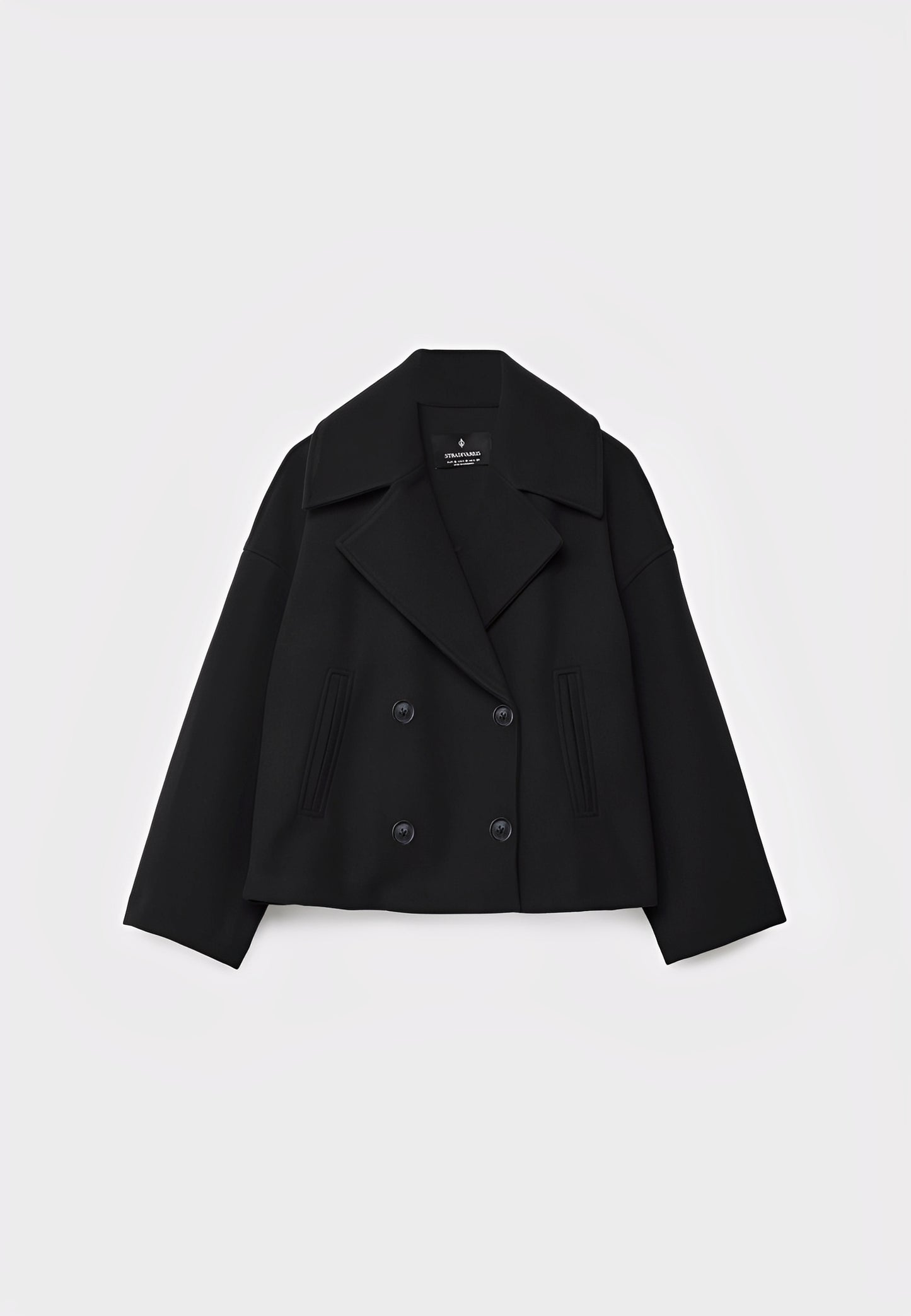 Claire – Veste Croisée Courte Élégante